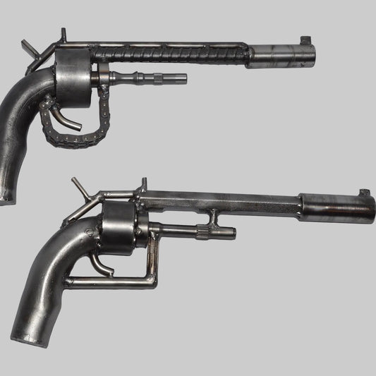Recycled Revolver Sculpture