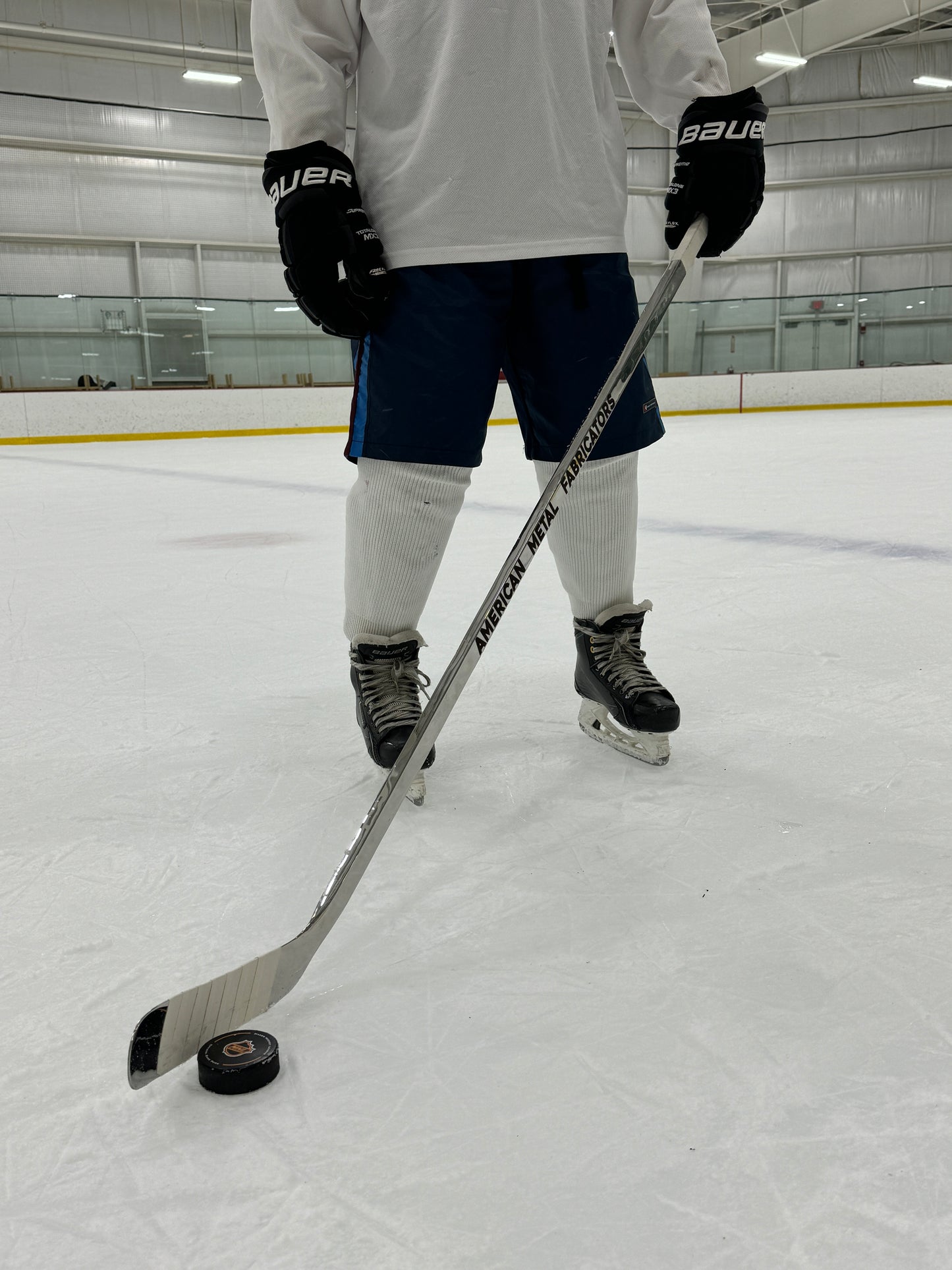 Mirror Polished Stainless Steel Hockey Stick Sculpture