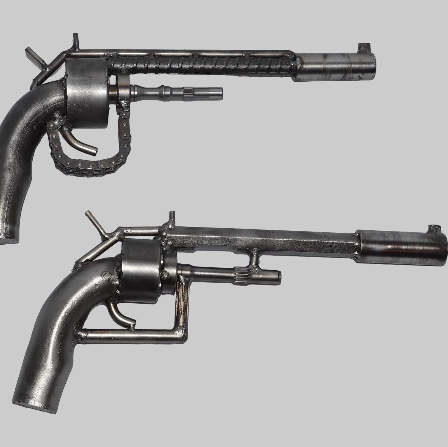 Recycled Revolver Sculpture