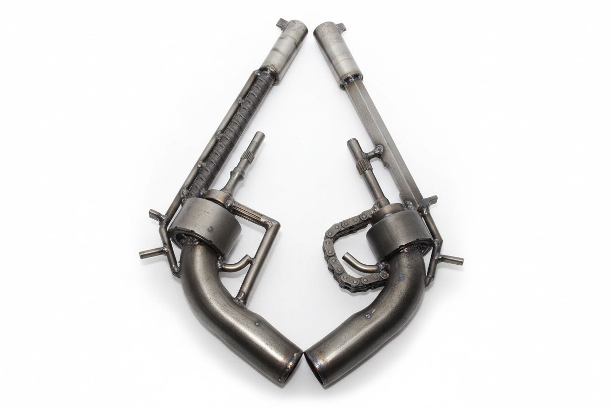 Recycled Revolver Sculpture