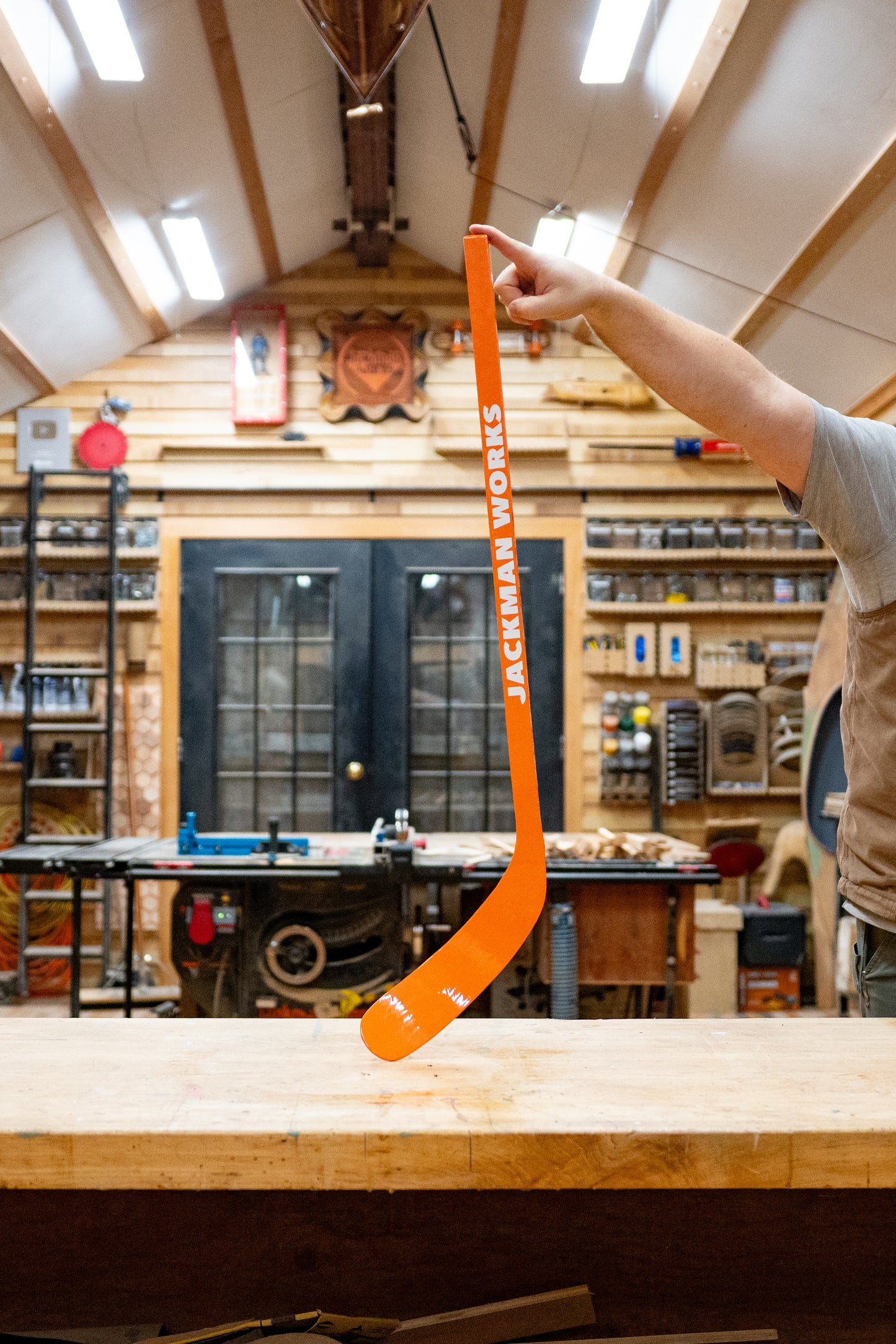 Handcrafted Metal Mini Hockey Stick