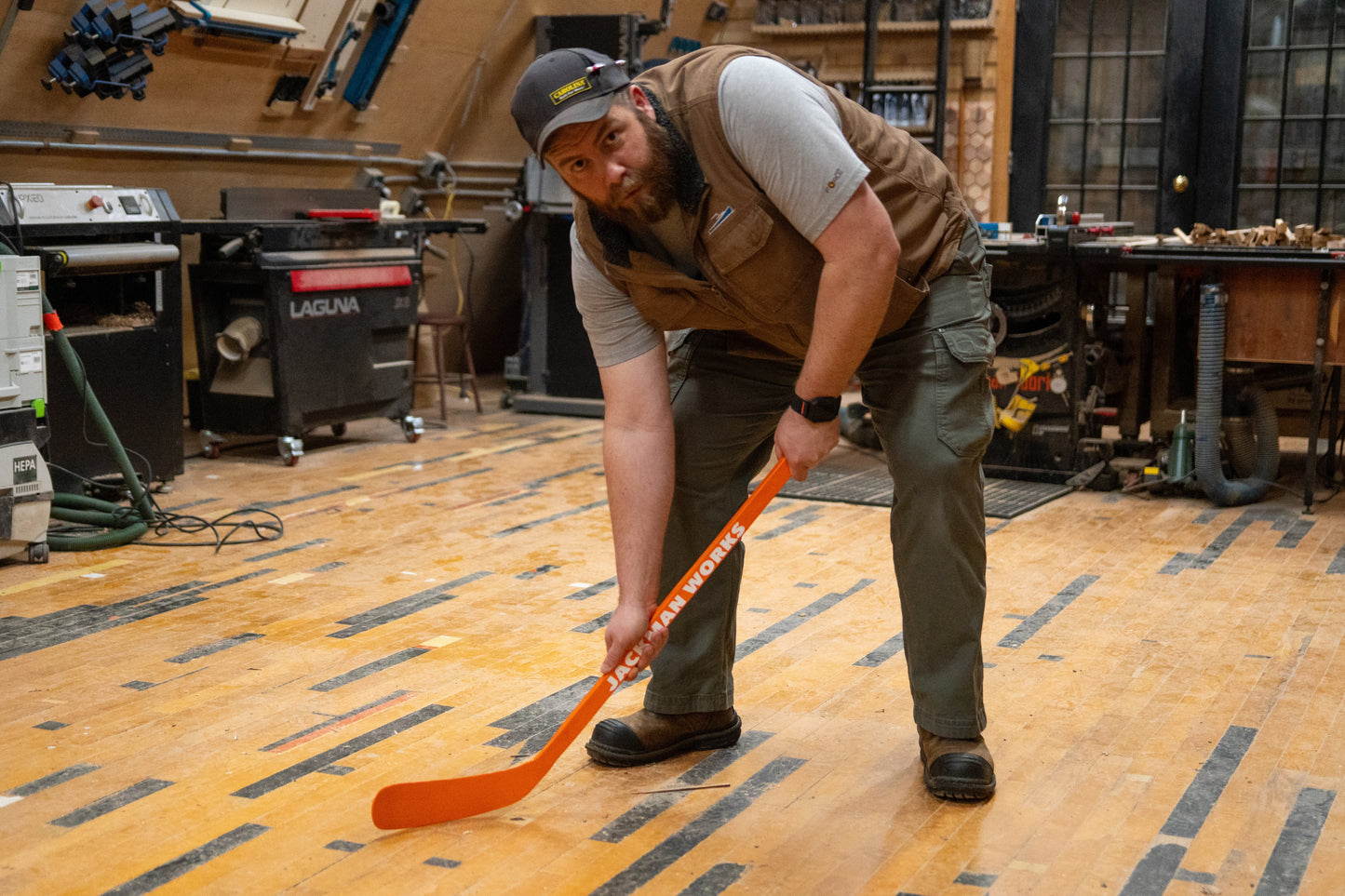 Handcrafted Metal Mini Hockey Stick