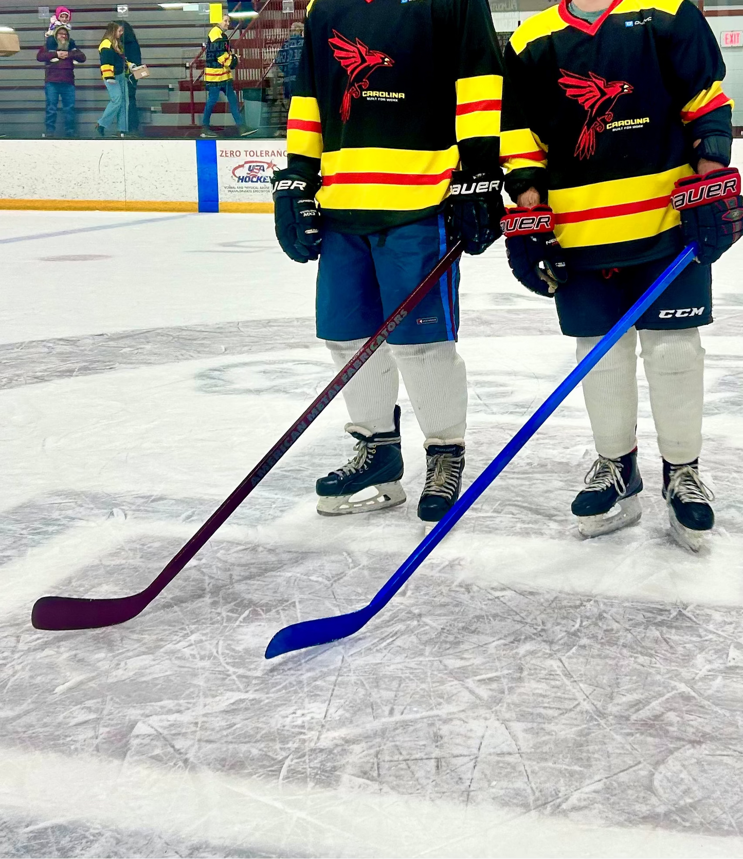 Powder Coated Aluminum Hockey Stick Sculpture