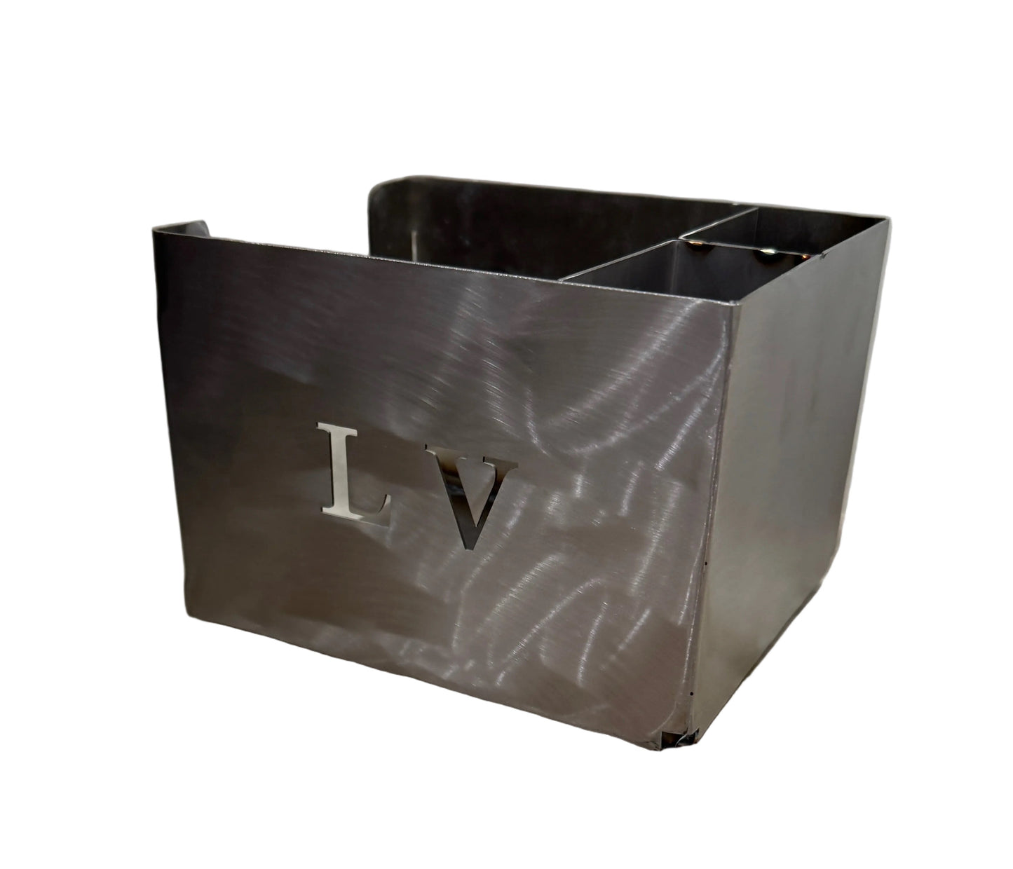 Custom Laser Engraved Stainless Steel Napkin & Straw Holder
